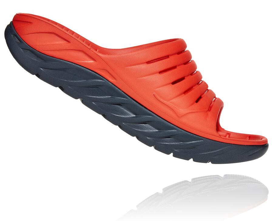 Hoka Australia One One ORA Recovery - Mens Slide Red - VYSRU-9072